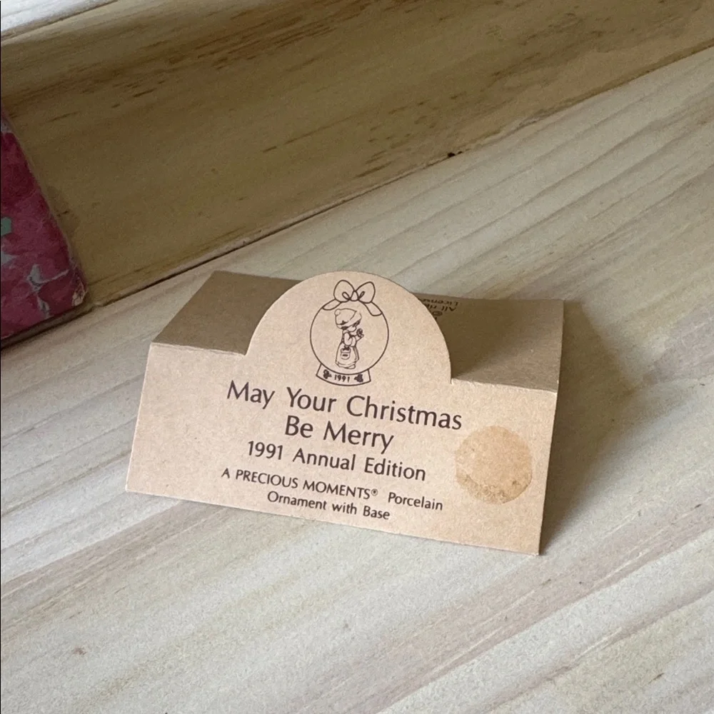 Special 1991 Issue Precious Moments “May Your Christmas Be Merry” Ornament